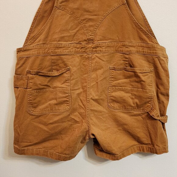 Carhartt Rugged Flex Relaxed Fit Canvas Brown Overall Shortall 2XL Hard Work - Picture 11 of 15